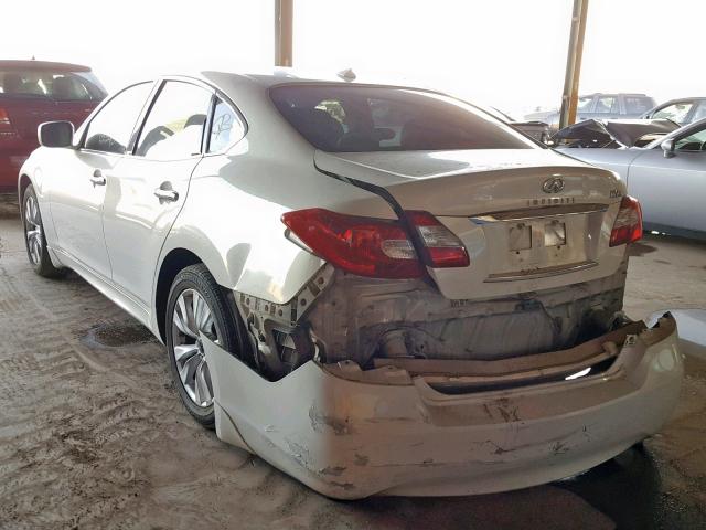 JN1AY1AR6BM570244 - 2011 INFINITI M56 X WHITE photo 3