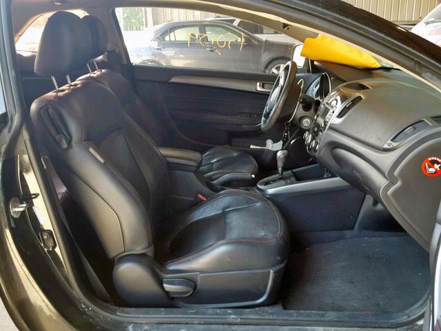 KNAFW6A30A5123206 - 2010 KIA FORTE SX BLACK photo 5