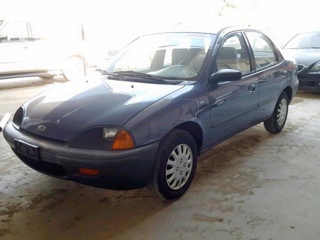 2C1MR5296T6787593 - 1996 GEO METRO BASE BLUE photo 2