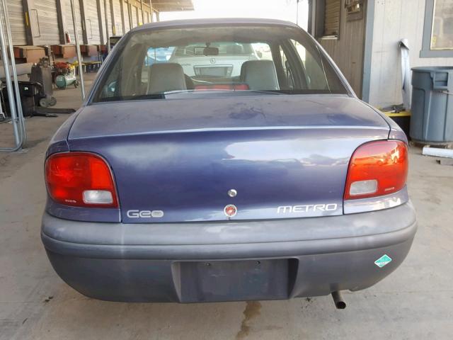 2C1MR5296T6787593 - 1996 GEO METRO BASE BLUE photo 9