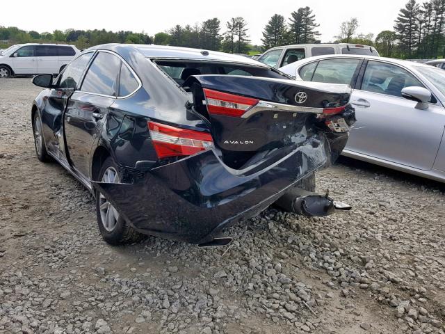 4T1BK1EB1FU164180 - 2015 TOYOTA AVALON XLE BLACK photo 3