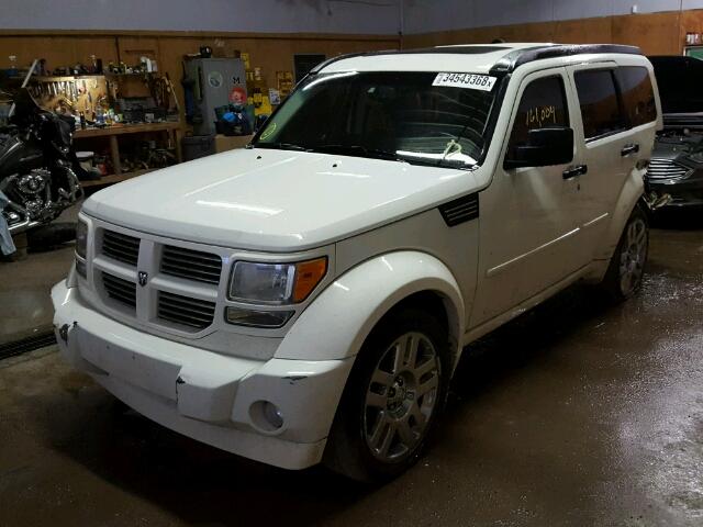 1D8GU58X09W550019 - 2009 DODGE NITRO R/T WHITE photo 2