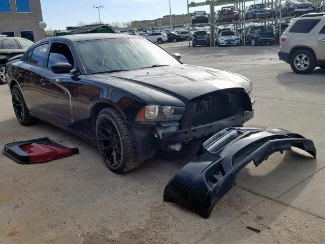 2C3CDXHG7CH125965 - 2012 DODGE CHARGER SX BLACK photo 1