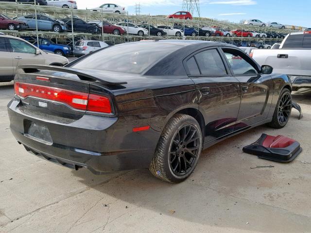 2C3CDXHG7CH125965 - 2012 DODGE CHARGER SX BLACK photo 4