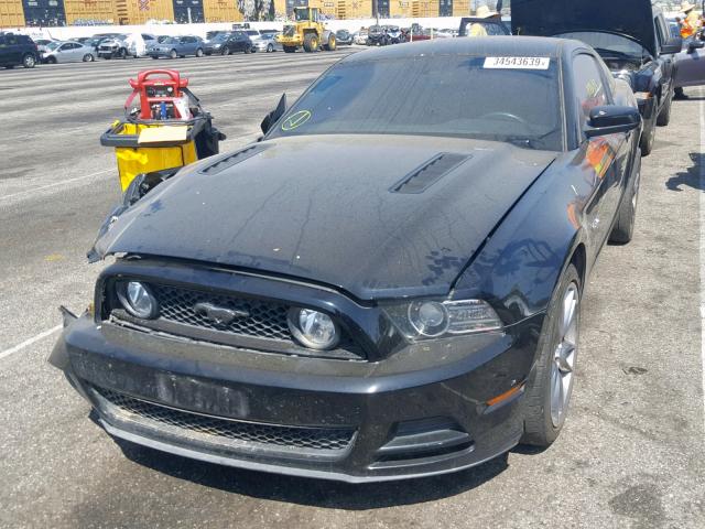 1ZVBP8CF7D5232393 - 2013 FORD MUSTANG GT BLACK photo 2