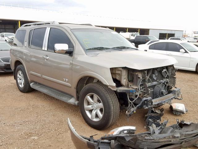 5N1AA08C48N601728 - 2008 NISSAN ARMADA SE TAN photo 1