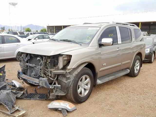 5N1AA08C48N601728 - 2008 NISSAN ARMADA SE TAN photo 2