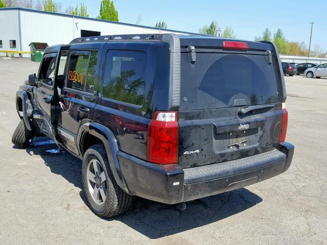 1J8HG48K46C354910 - 2006 JEEP COMMANDER 黑色 照片 3