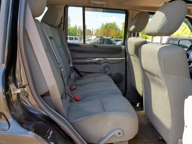 1J8HG48K46C354910 - 2006 JEEP COMMANDER 黑色 照片 6