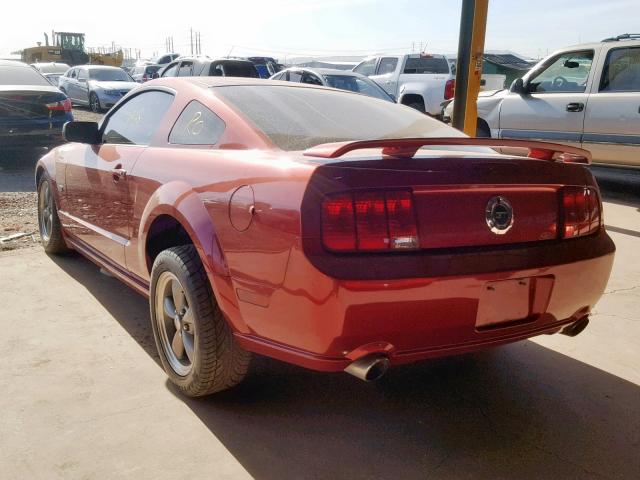 1ZVHT82HX65132204 - 2006 FORD MUSTANG GT RED photo 3