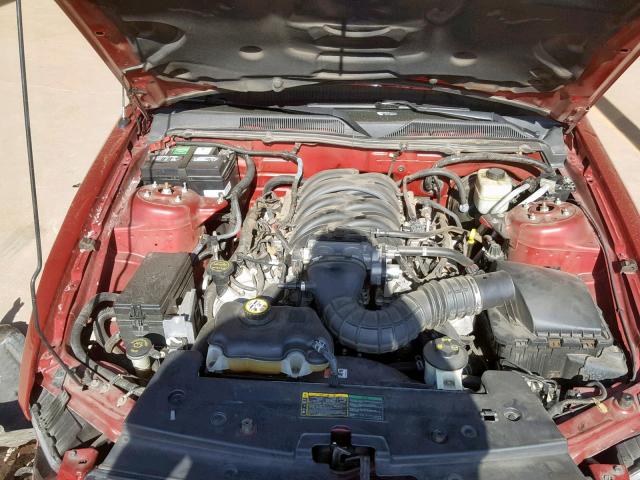 1ZVHT82HX65132204 - 2006 FORD MUSTANG GT RED photo 7