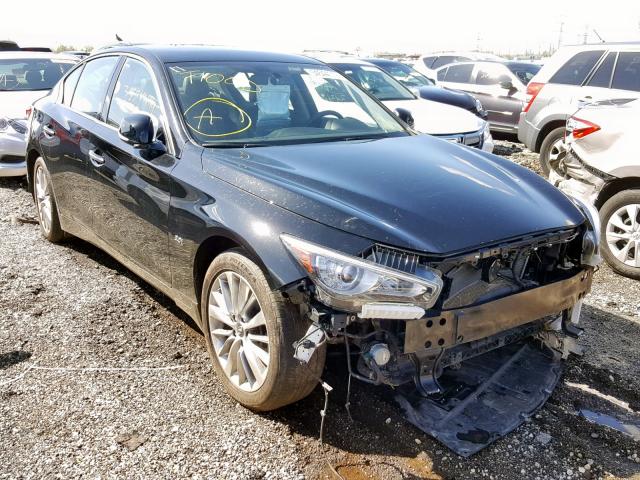 JN1EV7AR3JM438764 - 2018 INFINITI Q50 LUXE BLACK photo 1