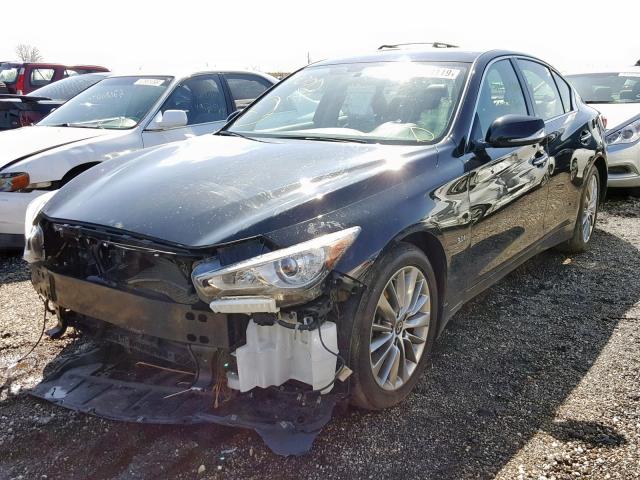 JN1EV7AR3JM438764 - 2018 INFINITI Q50 LUXE BLACK photo 2