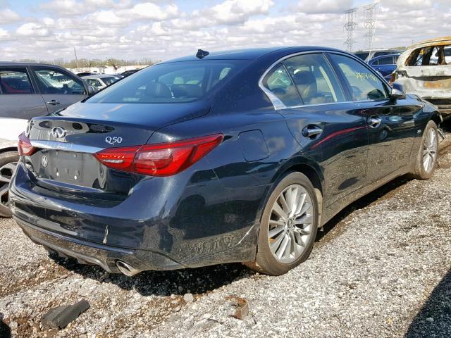 JN1EV7AR3JM438764 - 2018 INFINITI Q50 LUXE BLACK photo 4