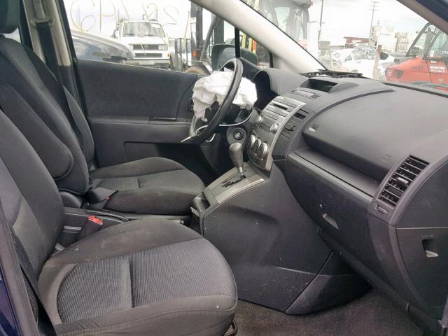 JM1CR2WL9A0373961 - 2010 MAZDA 5 BLUE photo 5