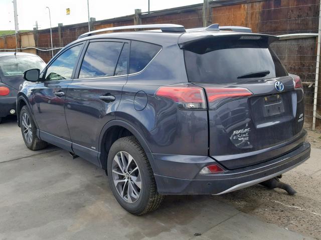 JTMRJREV7HD151418 - 2017 TOYOTA RAV4 HV LE GRAY photo 3