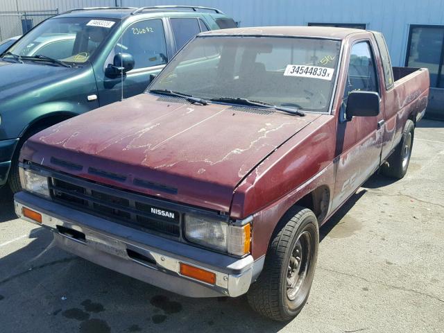 1N6HD16S1JC311844 - 1988 NISSAN D21 KING C RED photo 2