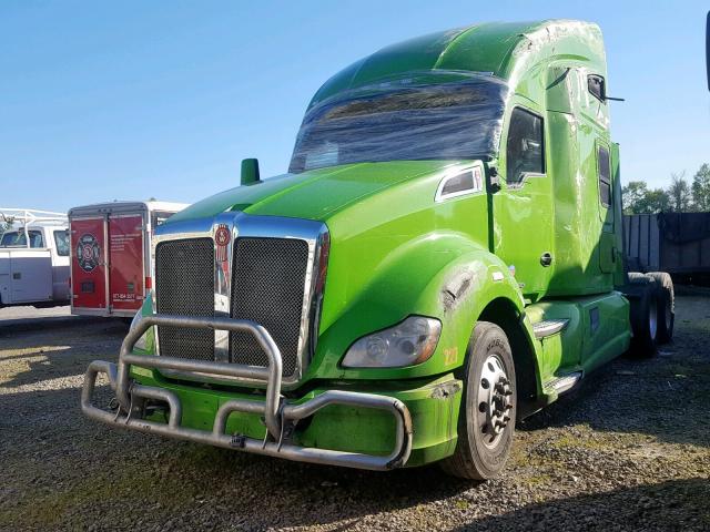 1XKYD49X9FJ441003 - 2015 KENWORTH CONSTRUCTI GREEN photo 2