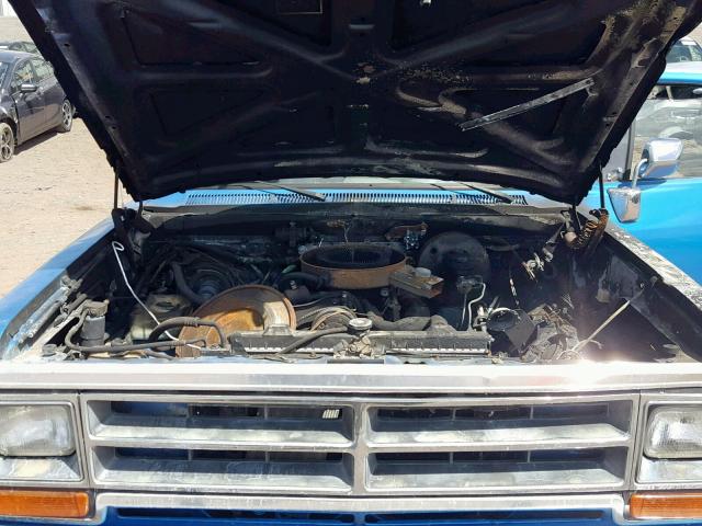 3B7GE13Z2LM034801 - 1990 DODGE D-SERIES D BLUE photo 7