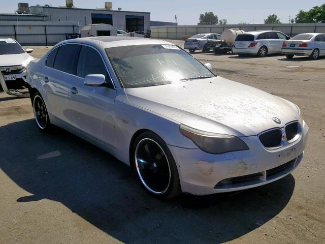 WBANA53555B858600 - 2005 BMW 525 I SILVER photo 1