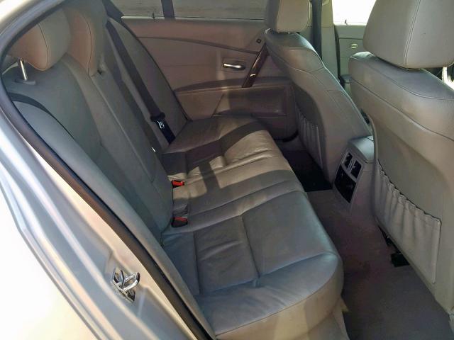 WBANA53555B858600 - 2005 BMW 525 I SILVER photo 6