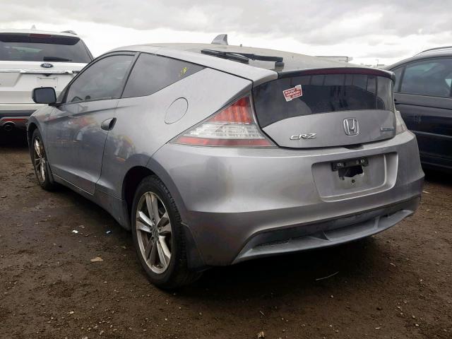 JHMZF1D43BS014800 - 2011 HONDA CR-Z GRAY photo 3