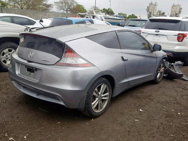 JHMZF1D43BS014800 - 2011 HONDA CR-Z GRAY photo 4