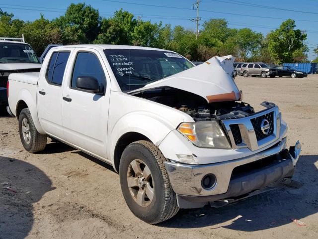 1N6AD0ER4AC405811 - 2010 NISSAN FRONTIER C WHITE photo 1