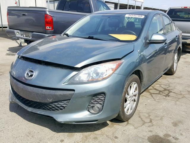 JM1BL1V85C1556484 - 2012 MAZDA 3 I TEAL photo 2