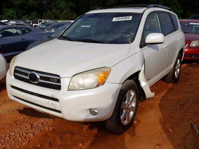 JTMZK31V375012721 - 2007 TOYOTA RAV4 LIMIT WHITE photo 2