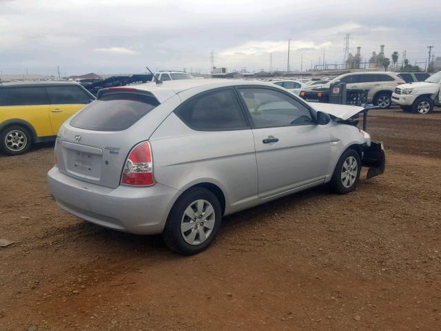 KMHCM3ACXAU181982 - 2010 HYUNDAI ACCENT BLU SILVER photo 4