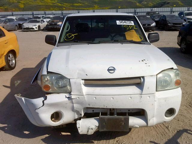 1N6DD26T24C465870 - 2004 NISSAN FRONTIER K WHITE photo 9