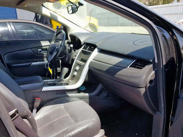 2FMDK3JC4DBC85470 - 2013 FORD EDGE SEL BLACK photo 5