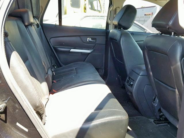 2FMDK3JC4DBC85470 - 2013 FORD EDGE SEL BLACK photo 6