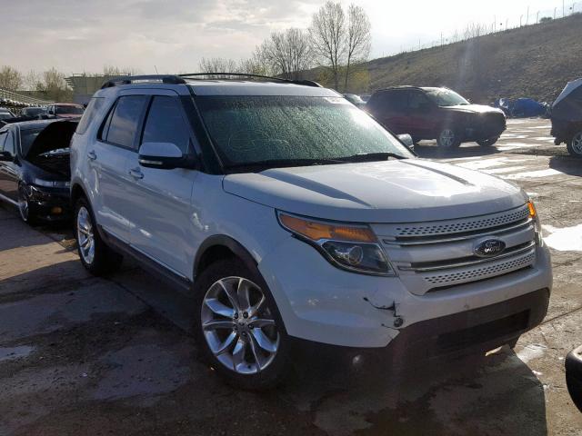 1FM5K8F83DGB58143 - 2013 FORD EXPLORER L WHITE photo 1