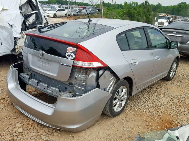 JHMZE2H78AS028378 - 2010 HONDA INSIGHT EX SILVER photo 4