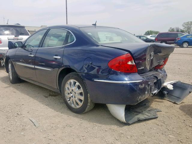 2G4WD582181367812 - 2008 BUICK LACROSSE C BLUE photo 3