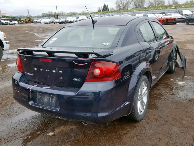 1B3BD1FG8BN526195 - 2011 DODGE AVENGER MA BLUE photo 4