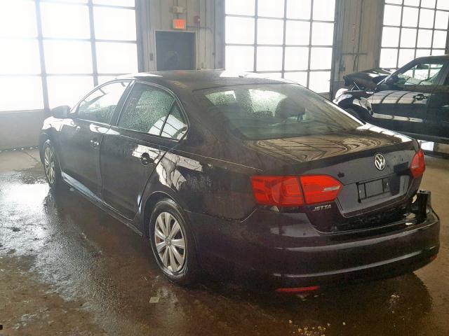3VW2K7AJ6EM234275 - 2014 VOLKSWAGEN JETTA BASE 黑色 照片 3