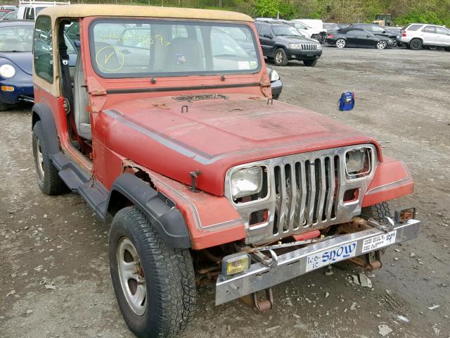 2BCCZ8145JB506816 - 1988 JEEP WRANGLER L RED photo 1