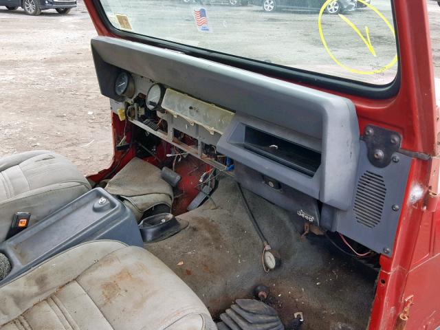 2BCCZ8145JB506816 - 1988 JEEP WRANGLER L RED photo 5