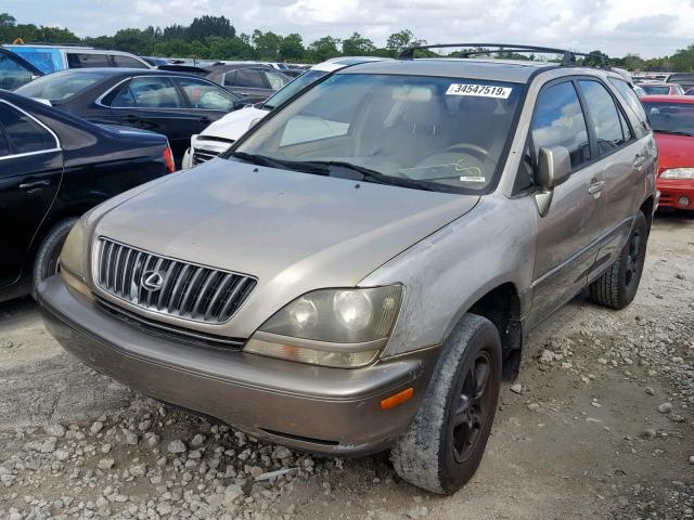 JT6HF10U9X0057194 - 1999 LEXUS RX 300 BEIGE photo 2