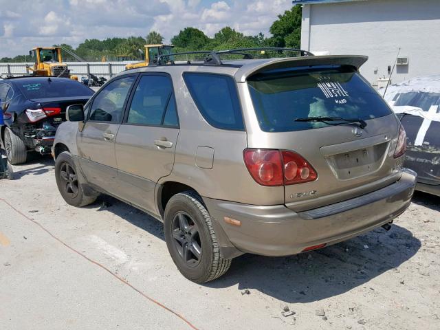 JT6HF10U9X0057194 - 1999 LEXUS RX 300 BEIGE photo 3