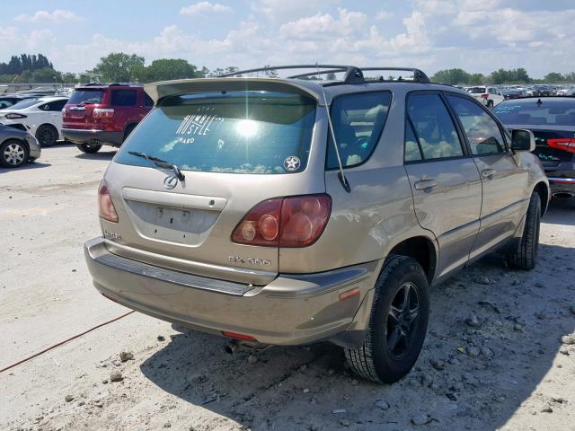 JT6HF10U9X0057194 - 1999 LEXUS RX 300 BEIGE photo 4