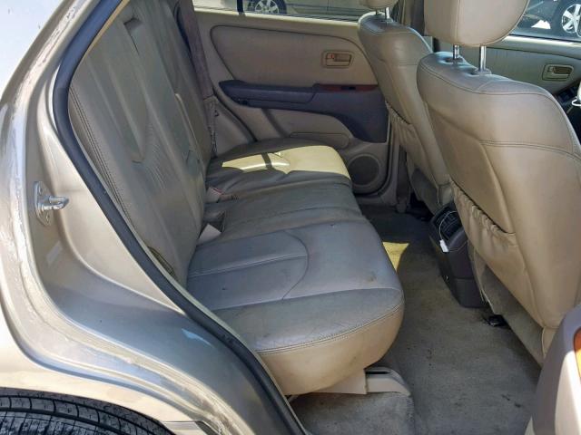 JT6HF10U9X0057194 - 1999 LEXUS RX 300 BEIGE photo 6