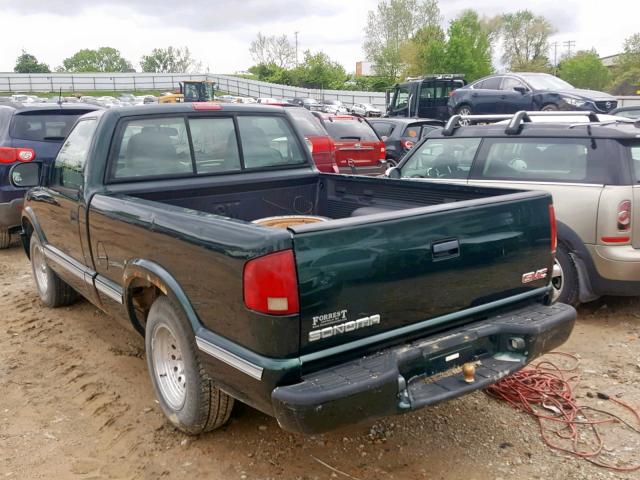 1GTCS14H238271354 - 2003 GMC SONOMA GREEN photo 3