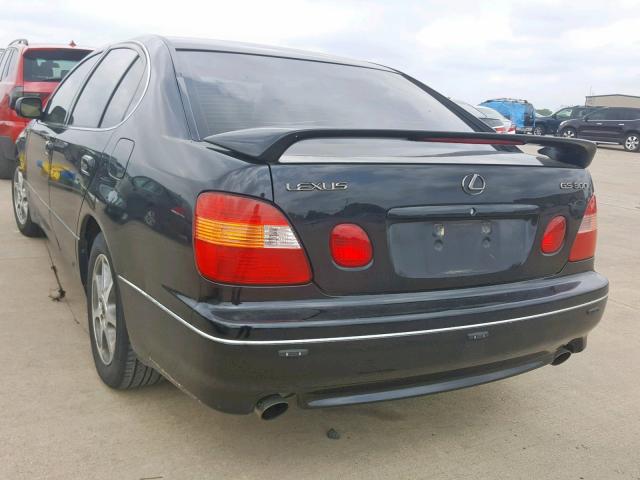 JT8BD68S6Y0110034 - 2000 LEXUS GS 300 BLACK photo 3