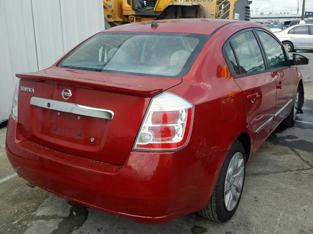 3N1AB6AP6BL732204 - 2011 NISSAN SENTRA 2.0 RED photo 4