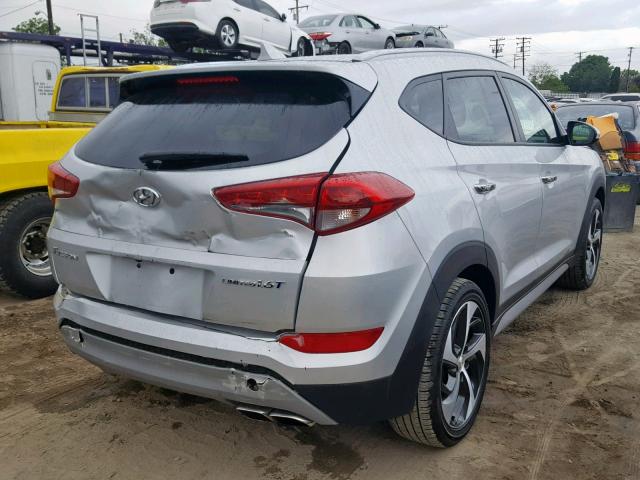 KM8J33A27JU758291 - 2018 HYUNDAI TUCSON VAL SILVER photo 4