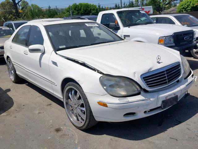 WDBNG70J32A250573 - 2002 MERCEDES-BENZ S 430 WHITE photo 1